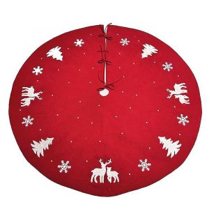 Jupe De Sapin En Tricot 3d De 122 Cm (48 Pouces), Collerette De Sapin En Grosse Maille Pour D&eacute;corations De No&euml;l Rustiques De Style Champ&ecirc;tre - Neuf