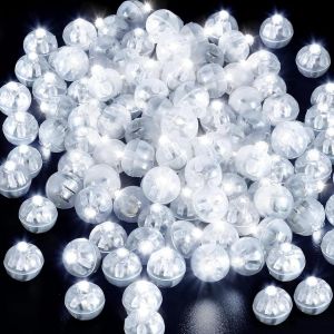 Led Balloon Lumi&egrave;re, 50 Pcs Mini Led Ballons Lampes, Boule Rond Ballon Lumineux Led Pour Mariage Anniversaire Halloween D&eacute;coration De F&ecirc;te De No&euml;l (Blanc) - Neuf