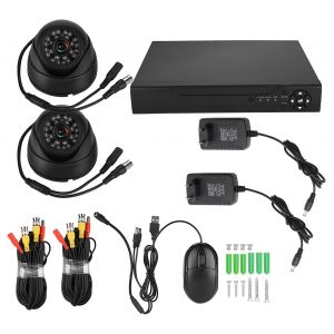 Kit DVR 2 canaux ADH HD 100 W 720p 5 en 1 pour systeme de camera de securite (prise UE 100-240 V) - Neuf