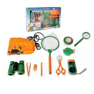 Kit d'aventure en plein air, cadeaux, jouets, jouets éducatifs, STEM, randonnée, boussole, jumelles, ensembles de jumelles-B - Neuf