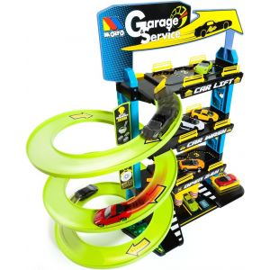 KAJGL-Molto|Parking Pour Enfants À 4 Étages Avec Accessoires,Parking Pour Enfants,Piste Pour Voitures,Jouets Pour Enfants+3 Ans,Garage Pour Voitures - Neuf
