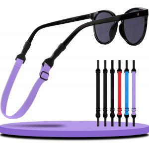 Fdjhy-6 Pièces Cordon Lunettes Stable Et Antidérapant,Réglable Cordonlunettes Sport, Anti Glisse Lunette Avec Grande Élasticité, Chaine S'adapte À Différentes Circonférences De Tête - Neuf