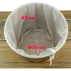 Cmws-Sacs De Brassage Filtrants Blancs En Maille Fine Avec Plusieurs Tailles R&eacute;utilisables Pour Toutes Les C&eacute;r&eacute;ales, Presse &Agrave; Vin Avec Cordon De Serrage (3545) - Neuf