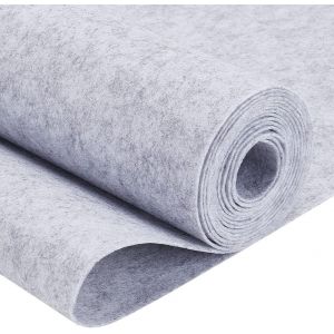 3.3yard Feuilles De Tissu Non Tiss&eacute; En Feutre, 40cm Large Noir De Rouleau De Feutre Pour L'artisanat, Patchwork Couture, Costumes, 1 Mm D'&eacute;paisseur - Neuf