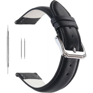 Eryi-Bracelet De Montre En Cuir De Veau, Ultra Doux, Pour Homme Et Femme, Noir, Marron, 18 Mm, 20 Mm, 22 Mm - Neuf