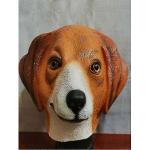 Beagle Rex Halloween Deluxe Masque de t&ecirc;te Masque Latex Animal Mask Costume de Fantaisie - Neuf