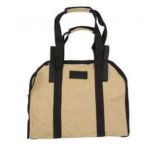 Sac de transport de bois de chauffage en tissu Oxford, pliable et multifonction, avec poignee epaisse, kaki - Neuf