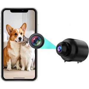 ChenQuanSarl-Mini Camera Espion Sans Fil,1080P Camera Surveillance Exterieure/Interieur Sans Fil Micro Caméra Avec Détection De Mouvement Et Vision Nocturne,Home Security Caméra De Surveillance Mini - Neuf