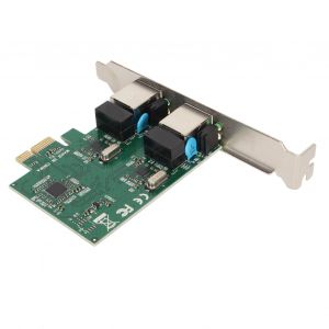 Carte reseau PCIe double port RJ45, puce RTL8111H, carte reseau Ethernet Gigabit pour Windows et Linux - Neuf