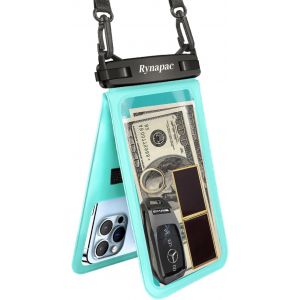 Kal-Pochette Étanche Smartphone, Ipx8 Pochette Étanche Smartphone, 6.8 Pouces Pochette Étanche Téléphone Flottante, Sac Étanche Portable Pour Smartphone, Compatible Avec Iphone 14 Pro Max (Vert) - Neuf