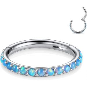 Kal-Piercings En Acier Chirurgical 316l Et Oxyde De Zirconium Pour Oreille Et Nez - Calibres 20, 18, 16, 14 - Anneaux Pour Homme Et Femme - Neuf