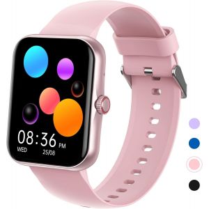 Fitness Tracker Montre pour Enfants, Montre Intelligente Sport pour Enfants avec Assistant Vocal d'appels Bluetooth, 100 Modes de Sport, Moniteur de Sommeil, Podom&egrave;tre pour iOS Android - Neuf
