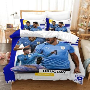 Qatar Housse De Couette De La Coupe Du Monde Uruguay | Housse De Couette Souvenir De C&iquest;&iquest;L&iquest;&iquest;Bration | &iquest;&iquest;Quipes De Pays Pour La Coupe Du Monde Double&pound;&iquest;Xc - Neuf