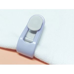 24 Pinces De Fixation Pour Housse De Couette Sans &Eacute;pingles, Violettes - Neuf