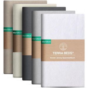 Tzf-Drap-Housse De Qualité Supérieure - 60 X 120 Cm - 160 G/M² - 100 % Coton - Certifié Oeko-Tex - Pour Enfants - Disponible En 10 Couleurs - Neuf