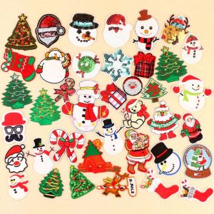 36pcs de No&euml;l Fer sur les Patchs Patchs Brod&eacute;s pour la Couture de R&eacute;paration pour l'Artisanat, Joyeux No&euml;l, Arbres de No&euml;l, stuffers, Santa Patchs, les V&ecirc;tements, la D&eacute;coration et le BRICOLAGE, Cade - Neuf