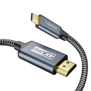HDMI USB C 2,5M,4K 60Hz Cable Usb C vers HDMI Compatible pour Thundebrbolt 3/4 pour MacBook Air 2018,pour Samsung S23,pour Dell,pour iMac etc - Neuf