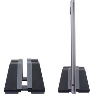 Support Vertical R&eacute;glable pour Ordinateur Portable-Aluminium,Compatibilit&eacute; Universelle pour Tous Les Ordinateurs Portables-Largeur Ajustable,Antid&eacute;rapant & Anti-Rayures,Design Brevet&eacute;.[H4] - Neuf