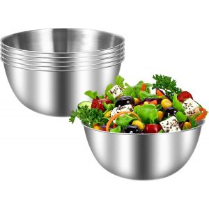 Chenquansarl-Lotde6bolsmlangeursenaciersaladierculdepouleinoxavecgraduationempilablesbolsenmtalpassentaulavevaisselleidauxpourcuisineptisseriestockage - Neuf