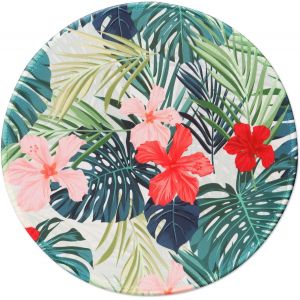 NSIECD-Tapis de Souris Rond HD avec Base en Caoutchouc Antid&eacute;rapant, Bord Cousu, Personnalis&eacute; pour Ordinateur Portable-22cm Redaihua005 - Neuf