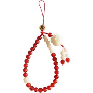 Kal-Bracelet De Téléphone Portable Avec Perles D'agate Pour Téléphone Portable Et Dragonne Détachable Style Chinois - Neuf