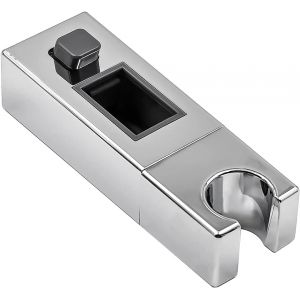 KAL-Support De Pommeau De Douche Barre Coulissante Carrée Réglable Support De Combiné Salle De Bain Barre Coulissante Pince De Remplacement Pour 30 X 18 Mm - Neuf