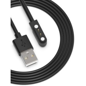 WQD-Chargeur Smartwatch Magnétique Universel 2 broches 4mm pour Montres, 5w Câble de Charge Connectées USB pour Ticwatch GTX/AMAY SW022/AGPTEK LW11 Divers Modèles de Smartwatch - Neuf