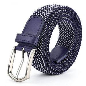 Ceintures Élastiques En Toile Tressée, Bleu Et Blanc, Pour Homme/Femme/Enfant, Multicolores - Neuf