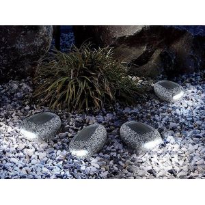 Lampe Solaire &Agrave; Led En Forme De Galet Pour L'ext&eacute;rieur - Neuf