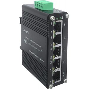 SUBZONAL-Commutateur Ethernet Gigabit PoE industriel 5 ports Mini 10/100/1000 Mbps Base-TX Commutateur Ethernet renforc&eacute; avec alimentation PoE - Neuf