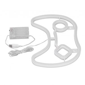 Manette De Jeu En Forme De Néon Led 11inx7.5in - Batterie Ou Usb - Neuf