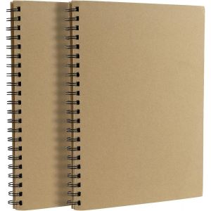 Kaxdl-Lot De 2 Carnets De Dessin À Spirale A4,30 Feuilles/60 Pages 160 G/M²,Couverture Rigide,Cahier De Croquis A4 Spirale,Cahier Feuille Blanche - Neuf