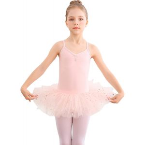 Asfasfq-Robe De Danse Classique Filles Tutu De Ballet Justaucorps Pour Enfants En Coton Sans Manches - Neuf