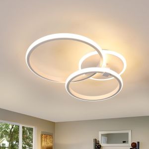 Subzonal-Plafonnier Led, 42w Moderne Rond Lampe De Plafond, Blanc Chaud 3000k, Luminaire Plafonnier Int&eacute;rieure Pour Chambre Salon Cuisine Salle &Agrave; Manger, Blanc - Neuf