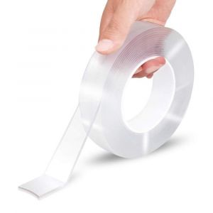 Ruban Adhésif Double Face Réutilisable Nano Tape - 3 Mm X 3 M Transparent - Neuf