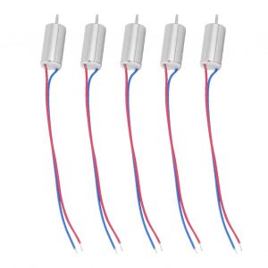 6x12mm Micro Coreless Moteur 3.7V 21800rpm pour Mod&egrave;le d'avion/Jouet/Quadricopt&egrave;re 5pcs - Neuf