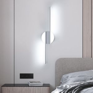 Applique Murale Int&eacute;rieure Led, 22w 2475lm Lampe Murale Chambre Moderne Blanc, 55cm Acrylique Lampe De Chevet Led Murale Lumi&egrave;re Blanche 6500k Pour Cuisine, Salon, Couloir, Escalier - Neuf