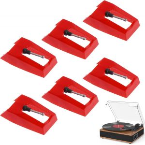 VornixorSarlshop-6 pi&egrave;ces pour Saphir Platine Vinyle, Diamant Platine Vinyle, Aiguille Tourne Disque, Tete De Lecture Platine Vinyle, Disque pour Platine Vinyle, pour Tourne Disque Vinyle, Aiguilles - Neuf