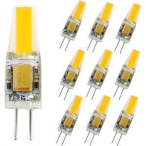 SEPT-Paquet de 10, Pocketman G4 LED 12v AC/DC COB a mené la lumière d'ampoule 2W Chaude Blanc 360 Faisceau Angle - Neuf