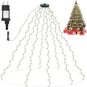 JGD-Guirlande Lumineuse blanc chaud pour Sapin de No&ecirc;l, [2 m&egrave;tres, 280 LED] &eacute;tanch&eacute;it&eacute; IP65 - D&eacute;coration de No&euml;l pour int&eacute;rieur et ext&eacute;rieur, pour sapins de No&euml;l de 150 &agrave; 220 cm D&eacute;coration Maison - Neuf
