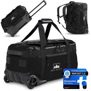 Sac de voyage pliable à roulettes-60 l,80 l,100 l-XL XXL-Imperméable-Robuste et peu encombrant,Noir,60 l,Sac de voyage - Neuf