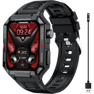 Kal-Montre Connectée Homme Femme Avec Appel Bluetooth, 2024 Hd 1.99"" Smartwatch, 110+ Modes Sport Montre Intelligente, Etanche Ip68, Podometre, Cardiofrequencemetre, Moniteur Sommeil Pour Android Ios - Neuf