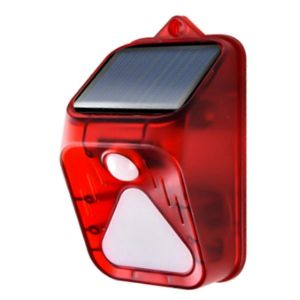 Détecteur de mouvement et d'alarme solaire étanche - Neuf