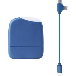 - Ice-Powerbank - Batterie Externe 5000 Mah Avec Lumi&egrave;re Tactile Int&eacute;gr&eacute;e Adapt&eacute;e &Agrave; Tous Les Smartphone Iphone,Samsung,Huawei,Xiaomi,Lg,Tablette En Plastique Recycl&eacute; Certifi&eacute; Grs - Bleu - Neuf