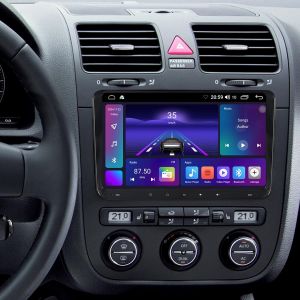 VornixorSarlshop-Autoradio Android 9" double DIN - Apple Carplay Radio Android Auto Display VW Golf 6 Radio - &Eacute;cran IPS de voiture Bluetooth DSP GPS Navi pour VW Golf 5 6 Polo 6R Passat Touran Caddy - Neuf