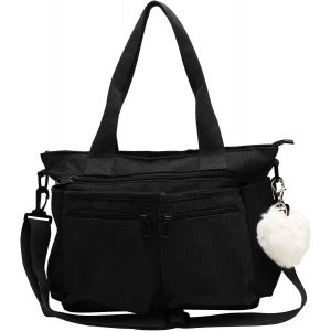ERSHI-Cord Tote Bag Sac Femme Sac à bandoulière Grand Shopper Sac à bandoulière Sac à main pour le travail Bureau Voyage Shopping [7 - Neuf