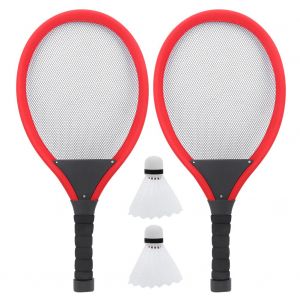 Ensemble De Raquettes De Badminton A Led, Jouet De Divertissement Familial Lumineux Pour L'exterieur Avec Balle - Neuf