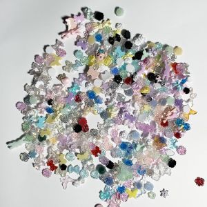 Lot De 400 Perles Décoratives Pour Nail Art, En Forme De C?Ur, De N?Ud, D'aurore, À Dos Plat, Pour Manucure, Bijoux Et Accessoires - Neuf