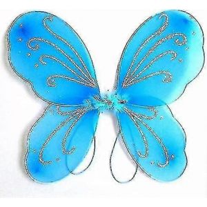 Filles Papillon Fée Ailes Pour Fée Costumes Éclat Fée Princesse Ailes Fête Favor-9 - Neuf