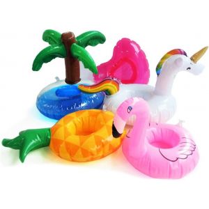 Lot De 5 Porte Gobelets Gonflables Porte-Gobelets Porte Gobelet Gonflable Piscine Flottants Pour Bain &Agrave; Remous Porte-Gobelet Flamingo Licorne Pour Bi&egrave;re Boissons Jus Petites Bou&eacute;es D&eacute;coration De F&ecirc;te - Neuf